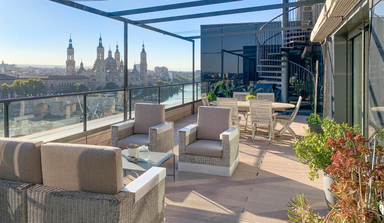 Atico Mejores Vistas Al Pilar Jacuzzi Y Garaje Zaragoza Luaran gambar